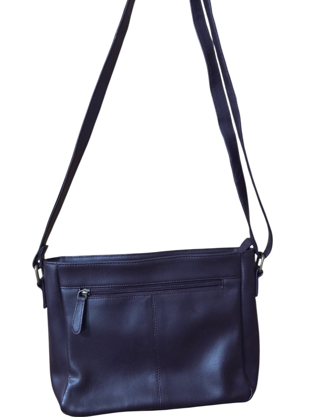 hotter Plum Leather Crossbody Bag